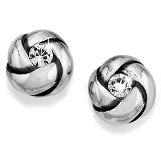 Brighton Women's Earrings Silver Love Me Knot Mini Post Earrings
