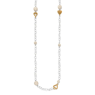 Brighton Women's Necklaces One Heart Pearl Long Necklace