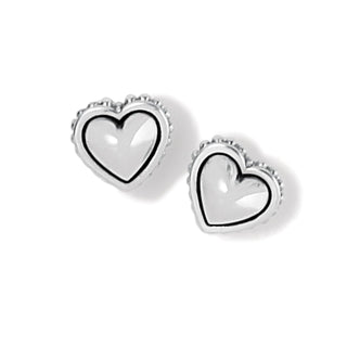 Brighton Women's Earrings Pretty Tough Petite Heart Post Earrings