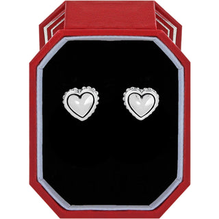 Brighton Women's Earrings Pretty Tough Petite Heart Post Earrings Gift Box