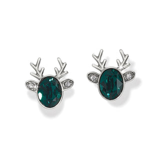 Brighton Women's Earrings Reindeer Glitz Mini Post Earrings