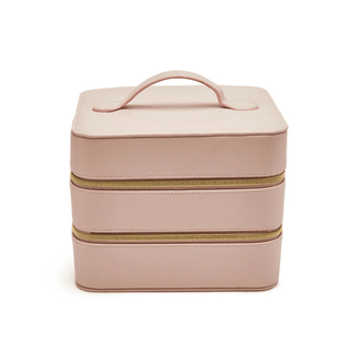 Brouk & Co Jewelry Storage Pale Pink Leah Travel Cosmetic Case