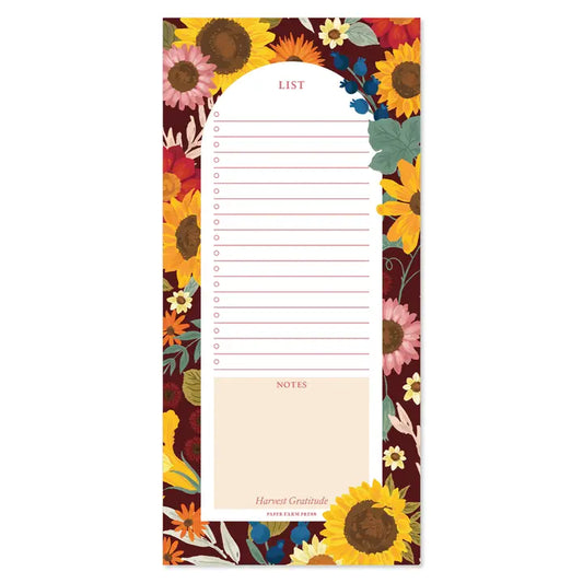 Fall Flowers Market Notepad