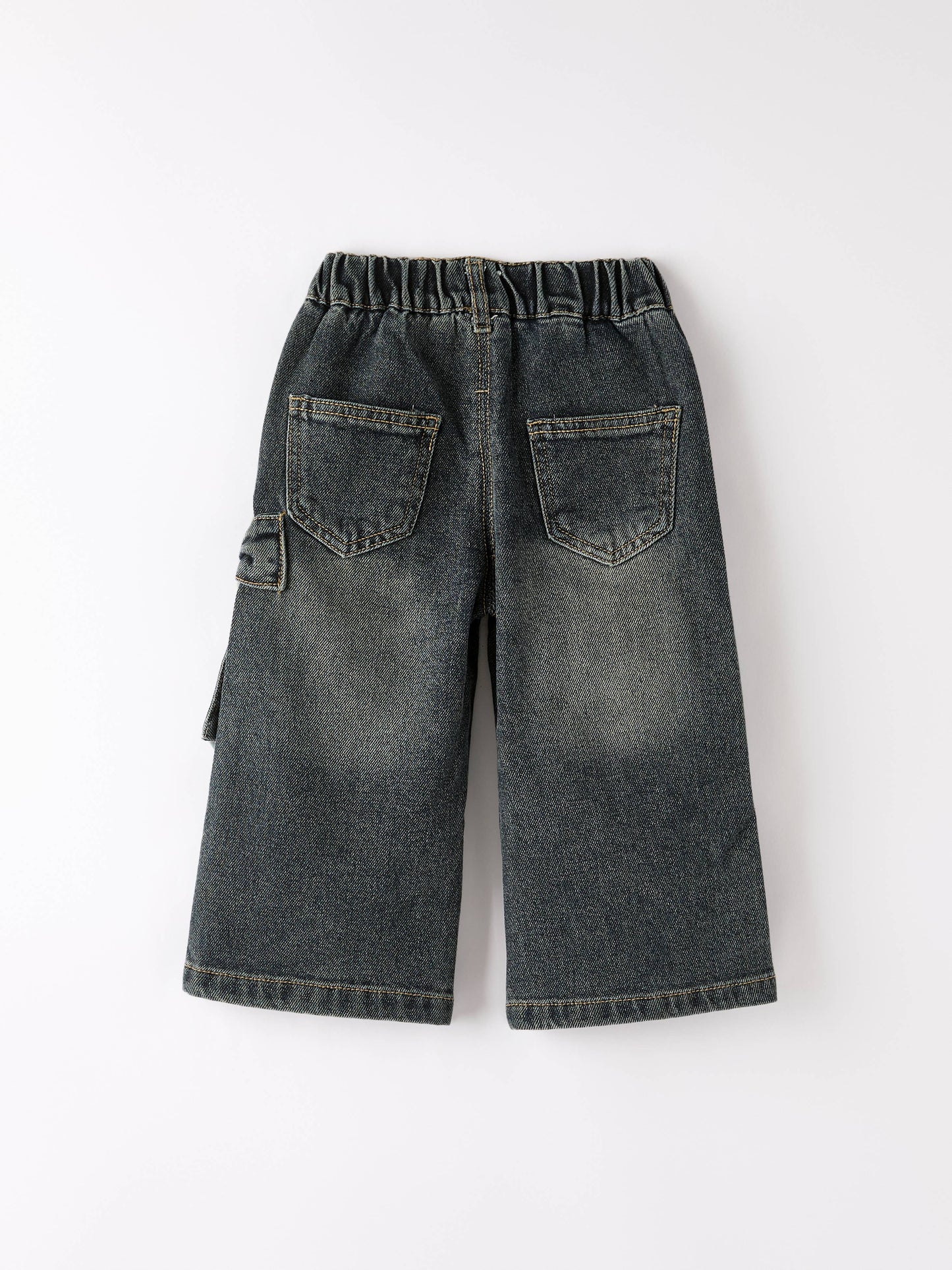 Girls Bow Stretch Jeans