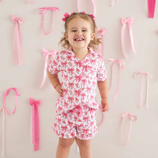 Caden Lane Children's Pajamas Bow Besties PJ Set