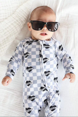 Caden Lane Baby Footies Mama's Boy Zipper Footie