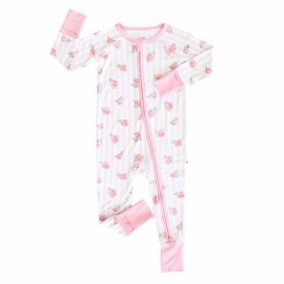 Caden Lane Baby Footies Rosy & Cozy Convertible Zip Romper