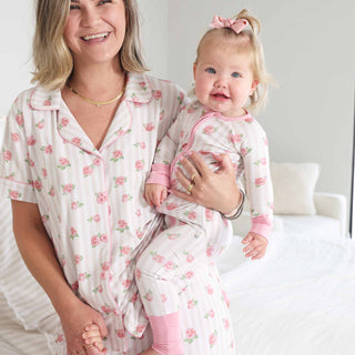 Caden Lane Baby Footies Rosy & Cozy Convertible Zip Romper