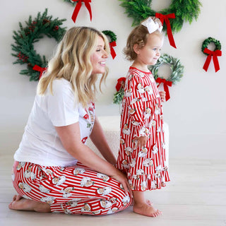 Caden Lane Unisex Pajamas Santa Claus Lane Adult PJ Pants