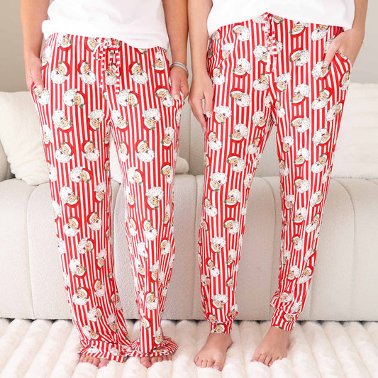 Caden Lane Unisex Pajamas Santa Claus Lane Adult PJ Pants