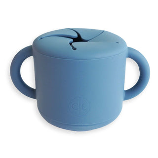Caden Lane Baby Goods Dusty Blue Silicone Snack Cups