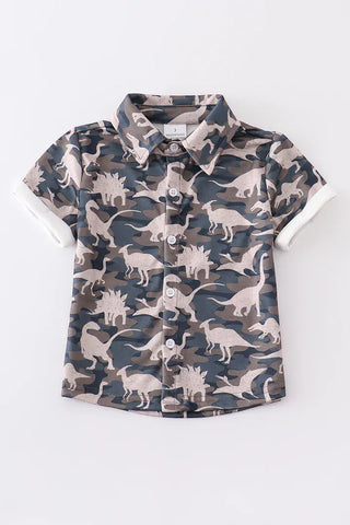 Camo Dino Boys Top