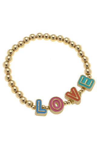 Canvas Kid's Bracelets Love Children's stretch Bracelet
