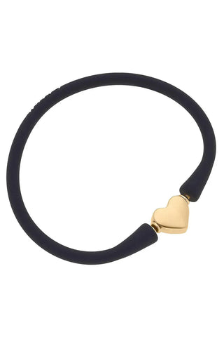 Canvas Women's Bracelets Silicone Heart Bracelet