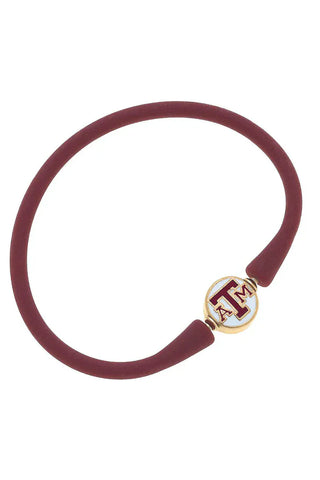 Canvas Women's Bracelets Texas A&M Maroon Silicone Bracelet