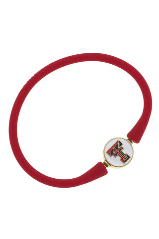 Canvas Women's Bracelets Texas Tech Red Silicone Bracelet