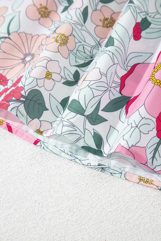 Jessa Floral Ruffle Trim Blouse