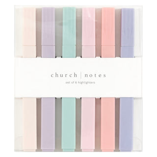 Church Notes Stationary Pastel Bible Highlighters
