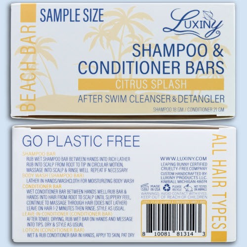 Shampoo & Conditioner Bar Set-Citrus Splash