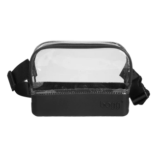 clear belt bag black