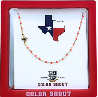 Color Shout Women's Necklaces State of Texas Necklace