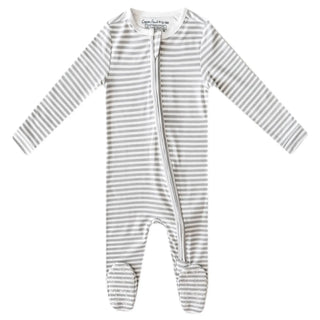 Copper Pearl Baby Gowns Everest / 0-3 months Copper Pearl Zip Up Footie