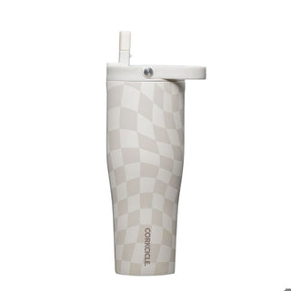 Corkcicle Drinkware Wavy Checkerboard Corkcicle Go Cup XL