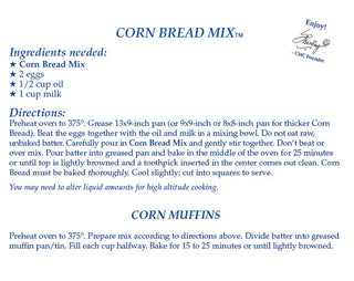 Country Home Creations Snacks Corn Bread Mix