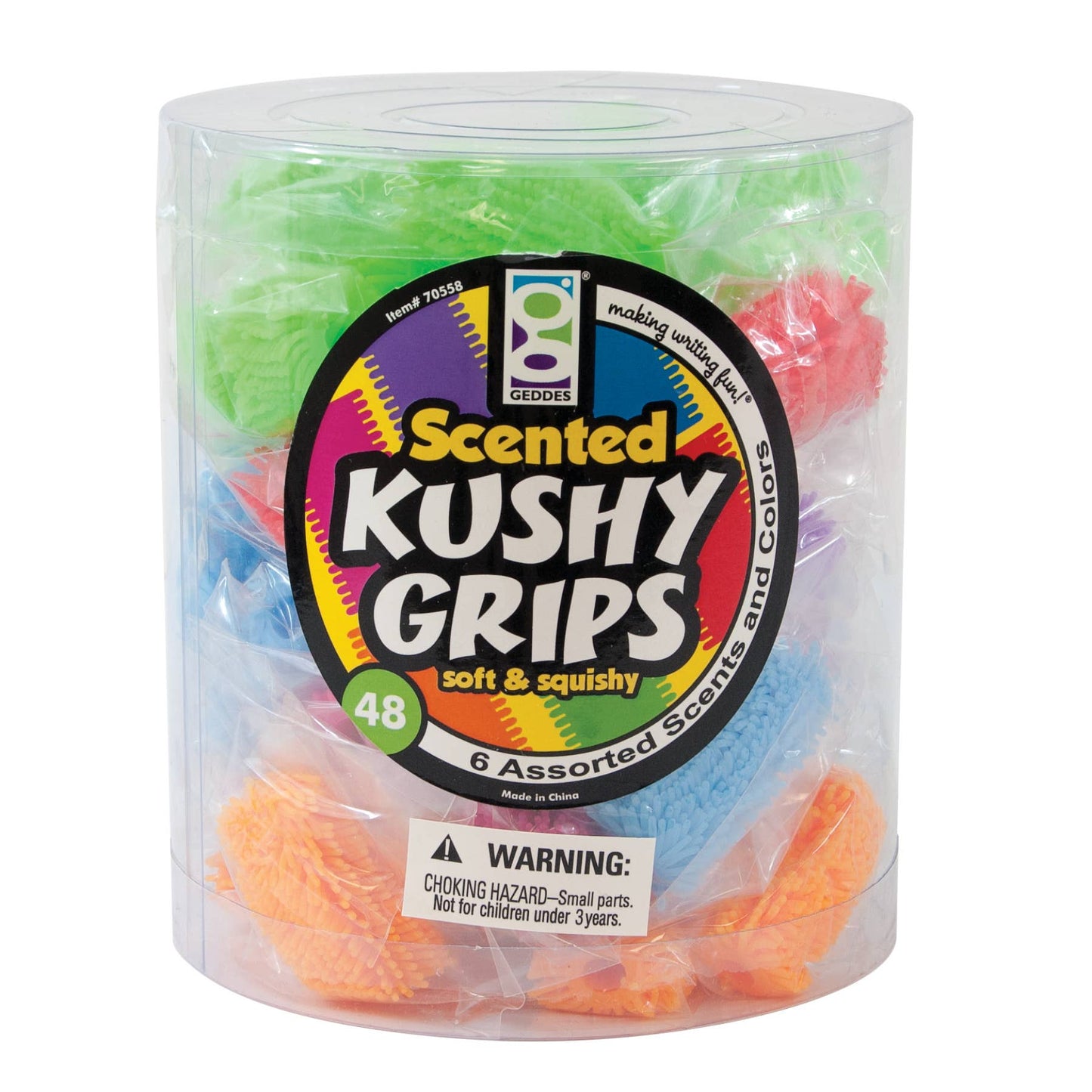 SCENTED KUSHY PENCIL GRIP  48/TUB