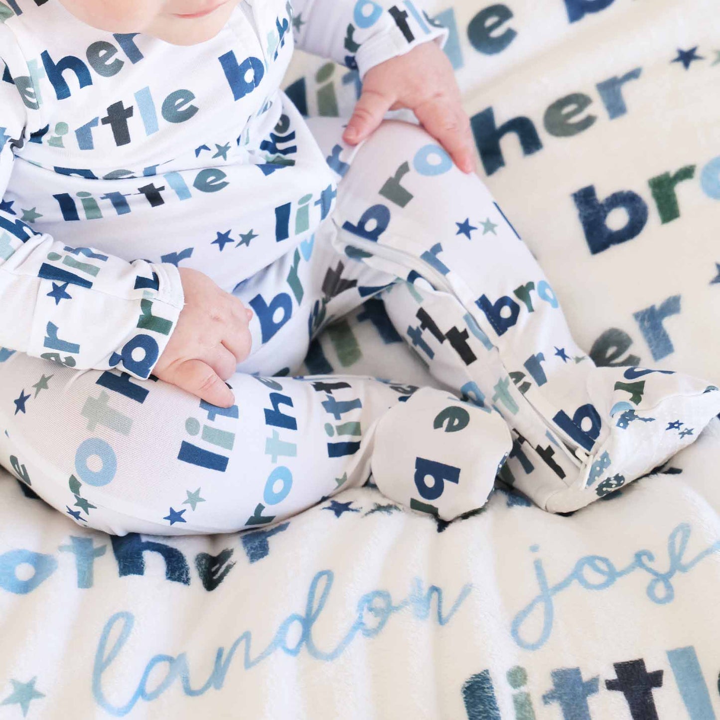 Little Sibling Zipper Footie