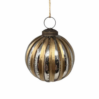 David Christopher's Collection Christmas Ornament 3" Gold Silver Ornament
