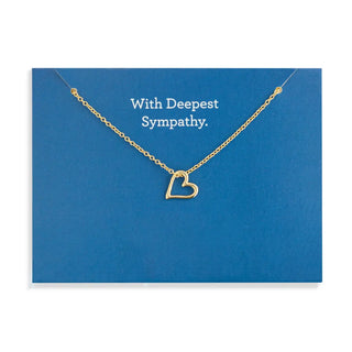 Demdaco Women's Necklaces W/Deepest Sympathy Card And Necklace Set