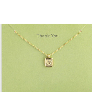 Demdaco Women's Necklaces Thank You Card And Necklace Set