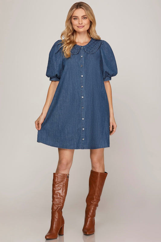 Dancing in Denim Dress
