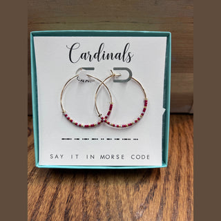 Dot and Dash Women's Earrings Cardinals Dot and Dash Earrings