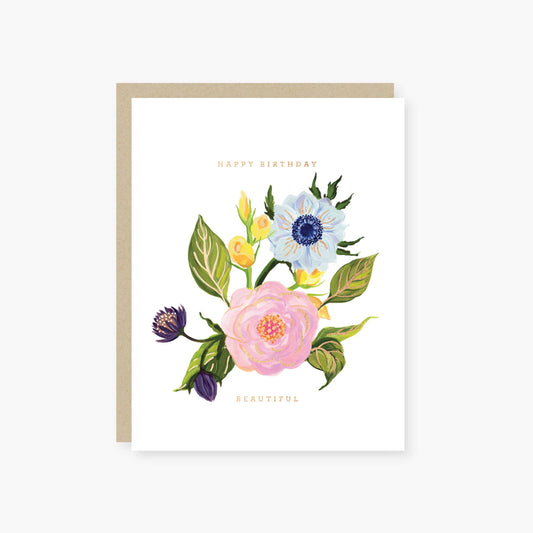 Garden floral Birthday Card