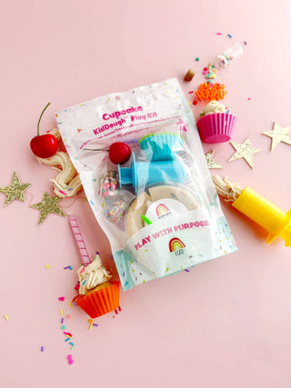 Earth Grown KidDoughs (KidDoughs by EGKD) Toys Cupcake KidDough Play Kit