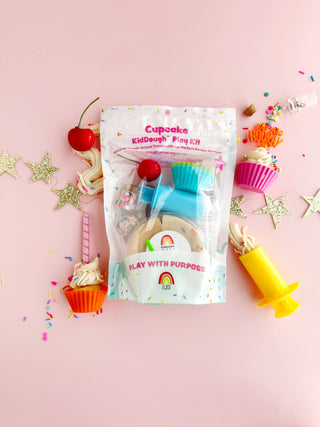 Earth Grown KidDoughs (KidDoughs by EGKD) Toys Cupcake KidDough Play Kit