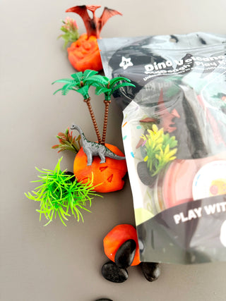 Earth Grown KidDoughs (KidDoughs by EGKD) Toys Dino Volcano KidDough Play Kit