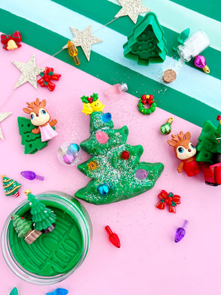 Earth Grown KidDoughs (KidDoughs by EGKD) Toys Trim a Tree KidDough Play Kit