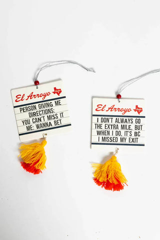 El Arroyo Car Accessories Wanna Bet El Arroyo Car Air Freshener