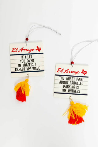 El Arroyo Car Accessories Parallel Parking El Arroyo Car Air Freshener