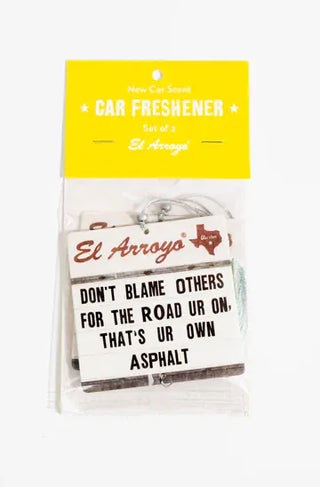 El Arroyo Car Accessories Ur Own Asphalt El Arroyo Car Air Freshener