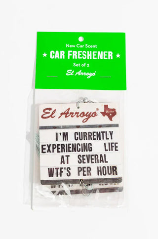 El Arroyo Car Accessories WTF's Per Hour El Arroyo Car Air Freshener