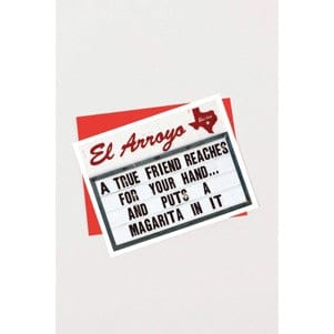 El Arroyo Stationary A True Friend El Arroyo Greeting Card