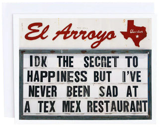 El Arroyo Stationary Tex Mex El Arroyo Greeting Card