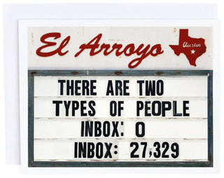 El Arroyo Stationary Type of People El Arroyo Greeting Card