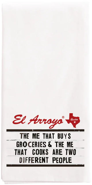 El Arroyo Dish Towel Two Different People El Arroyo Tea Towel