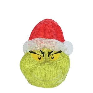 Enesco Christmas Decor LIght Up Grinch Head