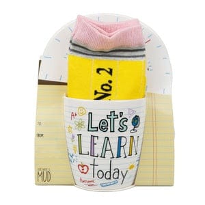 Enesco Drinkware Teacher Sock and Mug Set